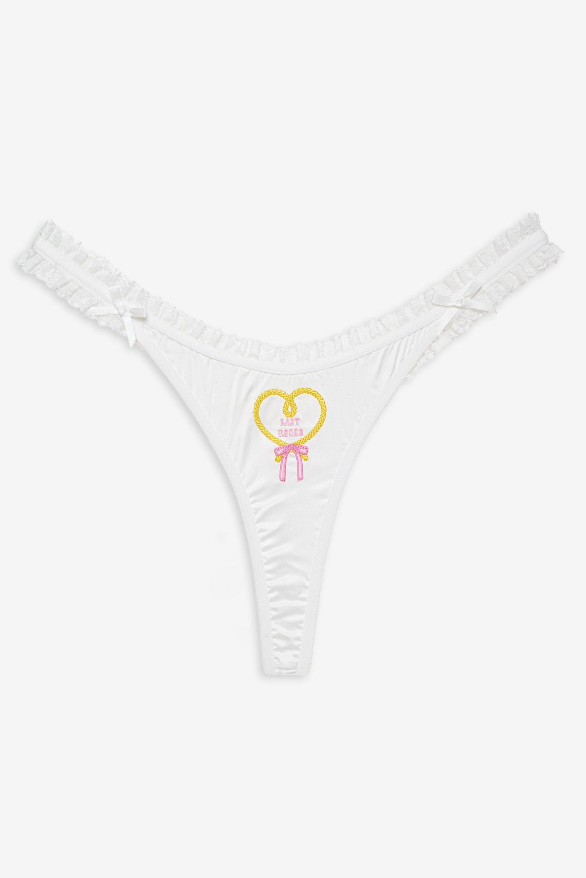 Bachelorette Thong Panty Pack White - For Love & Lemons
