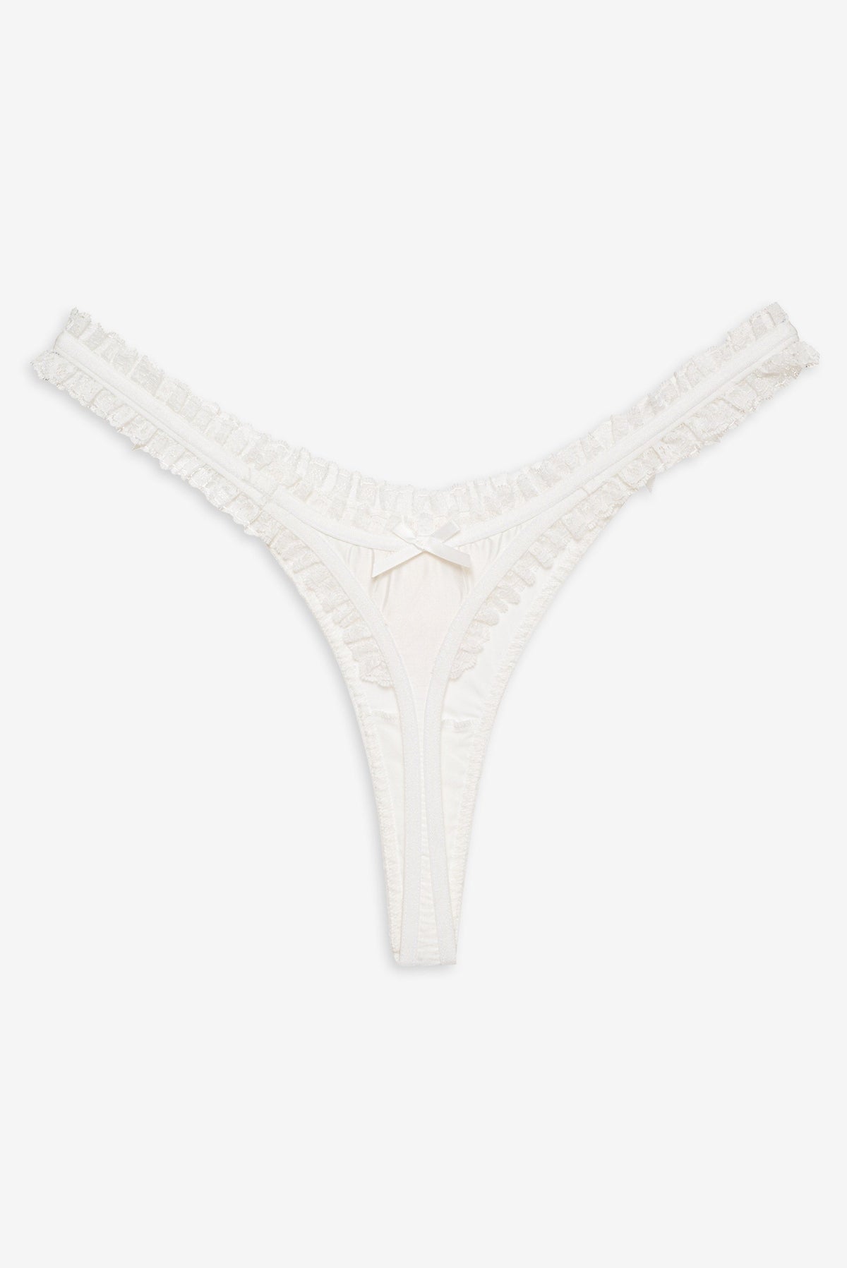 Bachelorette Thong Panty Pack White - For Love & Lemons