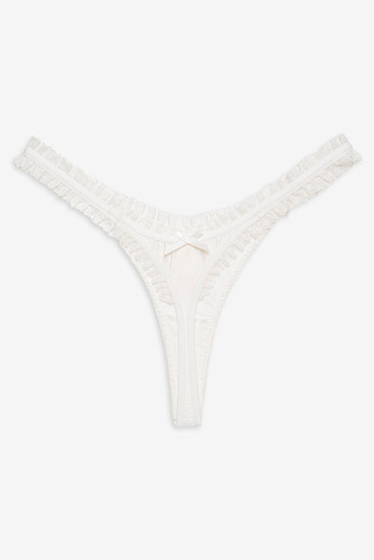 Bachelorette Thong Panty Pack White - For Love & Lemons