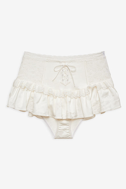 Lana Corset Skirt White - For Love & Lemons