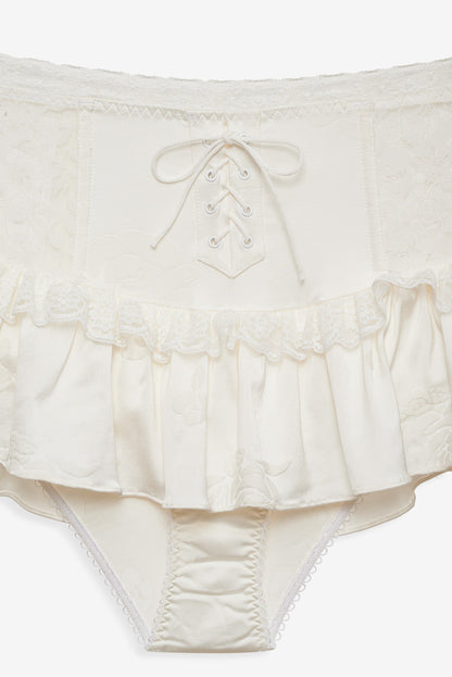 Lana Corset Skirt White - For Love & Lemons