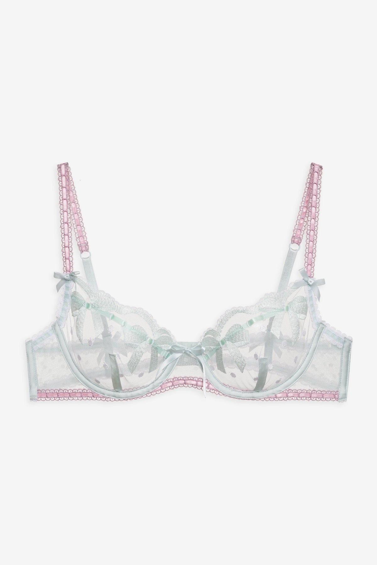 Billie Bow Underwire Bra Mint - For Love & Lemons