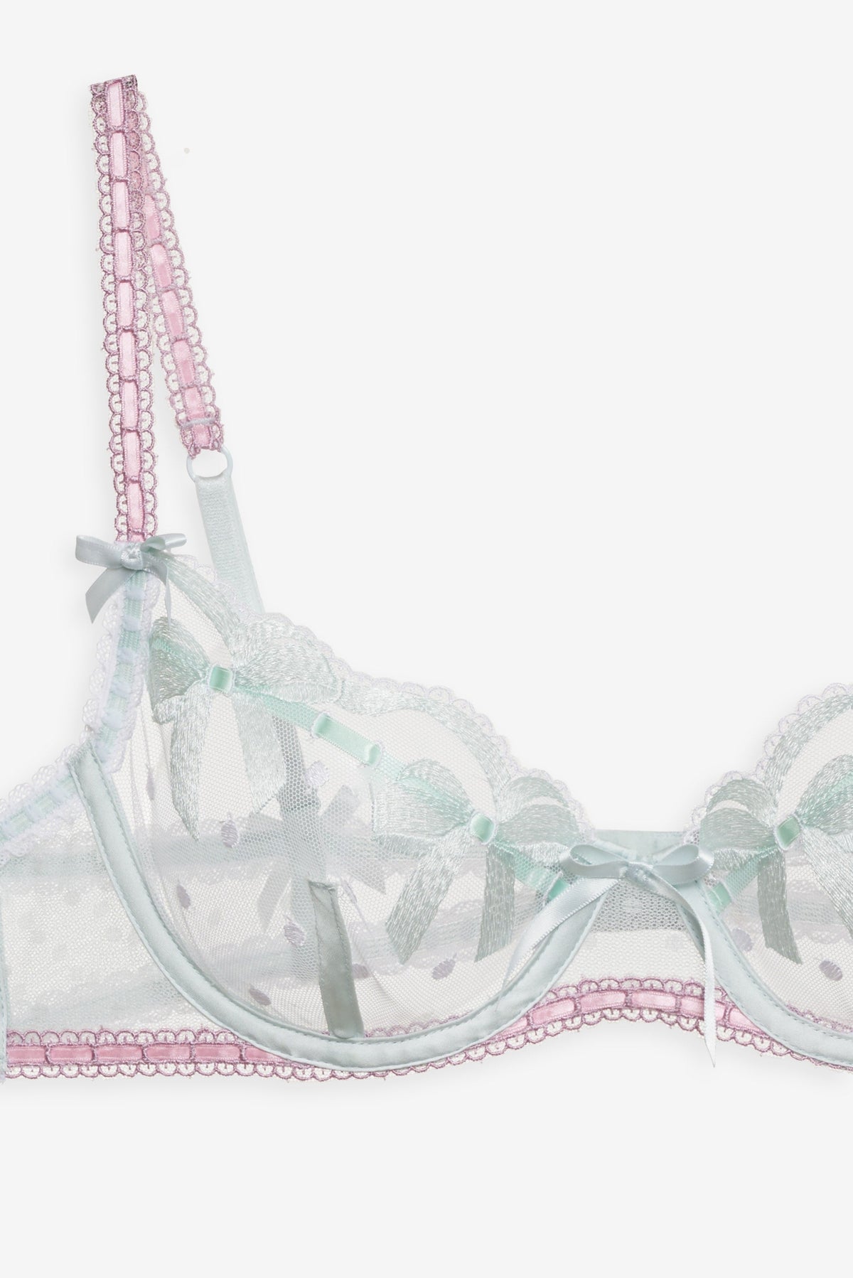 Billie Bow Underwire Bra Mint - For Love & Lemons