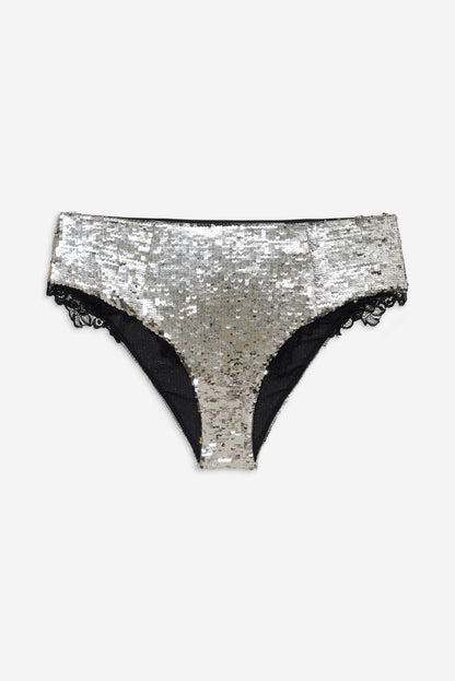 Maia High-waist Panty Silver - For Love & Lemons