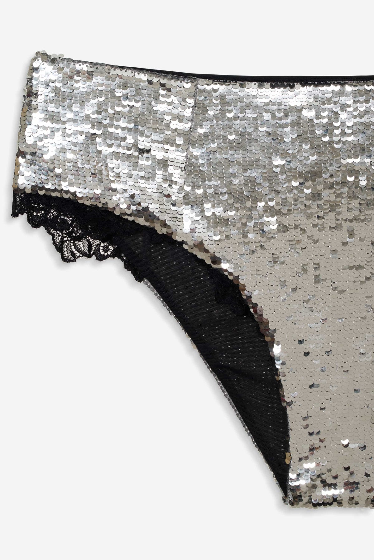 Maia High-waist Panty Silver - For Love & Lemons
