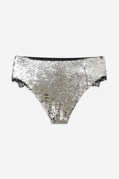 Maia High-waist Panty Silver - For Love & Lemons