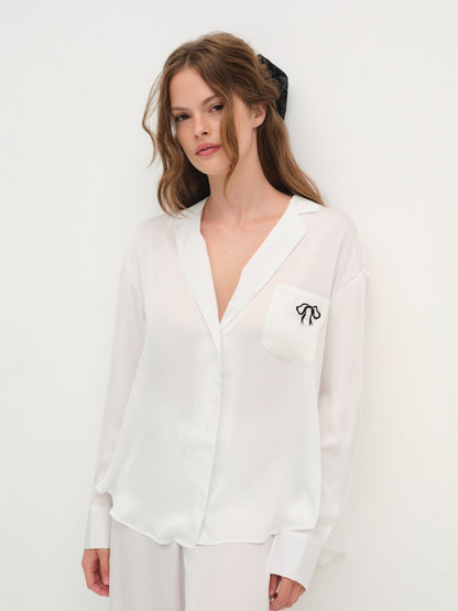 Everyday PJ Top White - For Love & Lemons