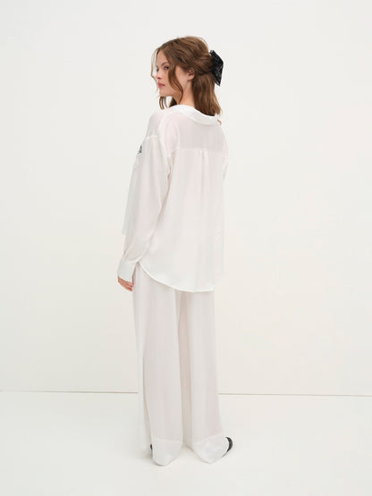 Everyday PJ Top White - For Love & Lemons