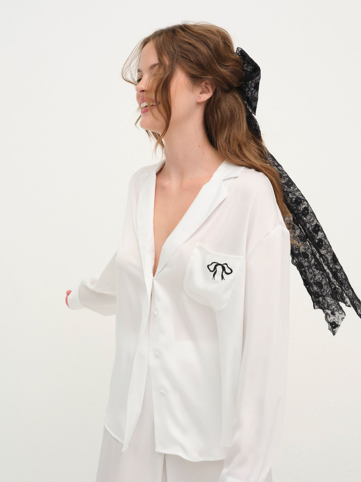 Everyday PJ Top White - For Love & Lemons