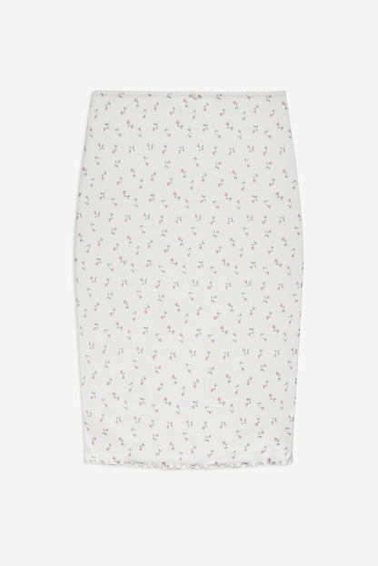Elliana Midi Skirt White - For Love & Lemons