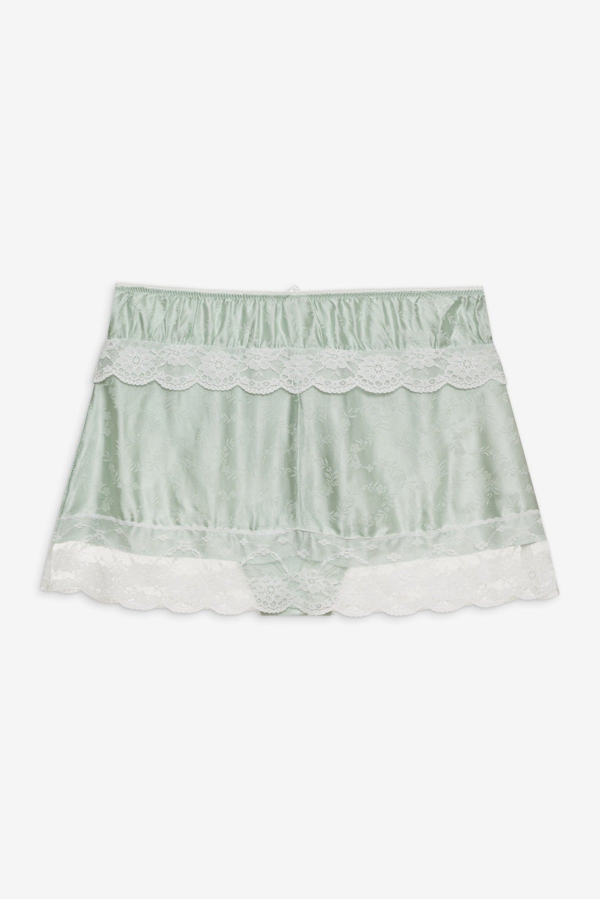 Mint Twist Jacquard Mini Skirt Mint - For Love & Lemons
