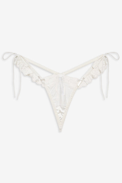 Beau Thong Panty White - For Love & Lemons