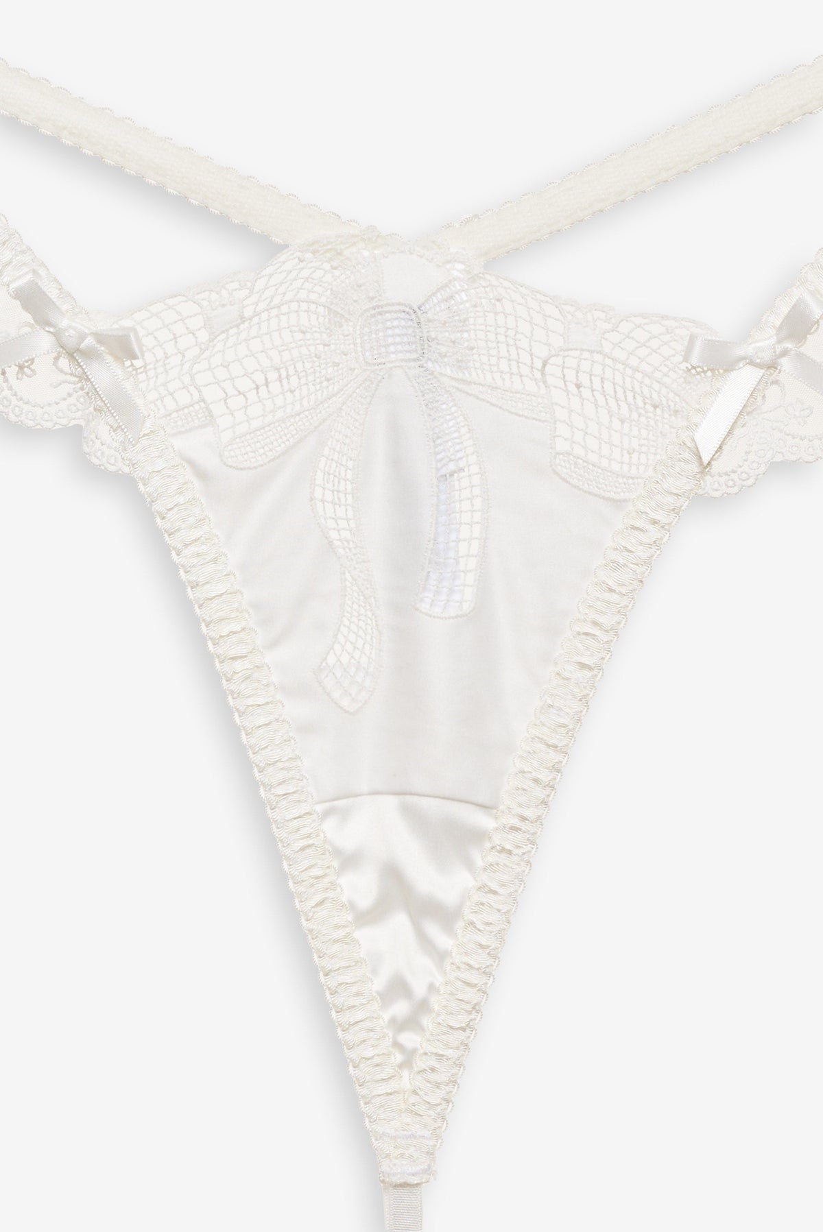 Beau Thong Panty White - For Love & Lemons