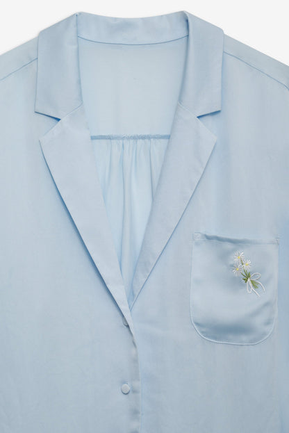 Everyday Pajama Top Blue - For Love & Lemons