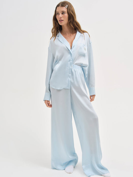Everyday Pj Pant Blue - For Love & Lemons