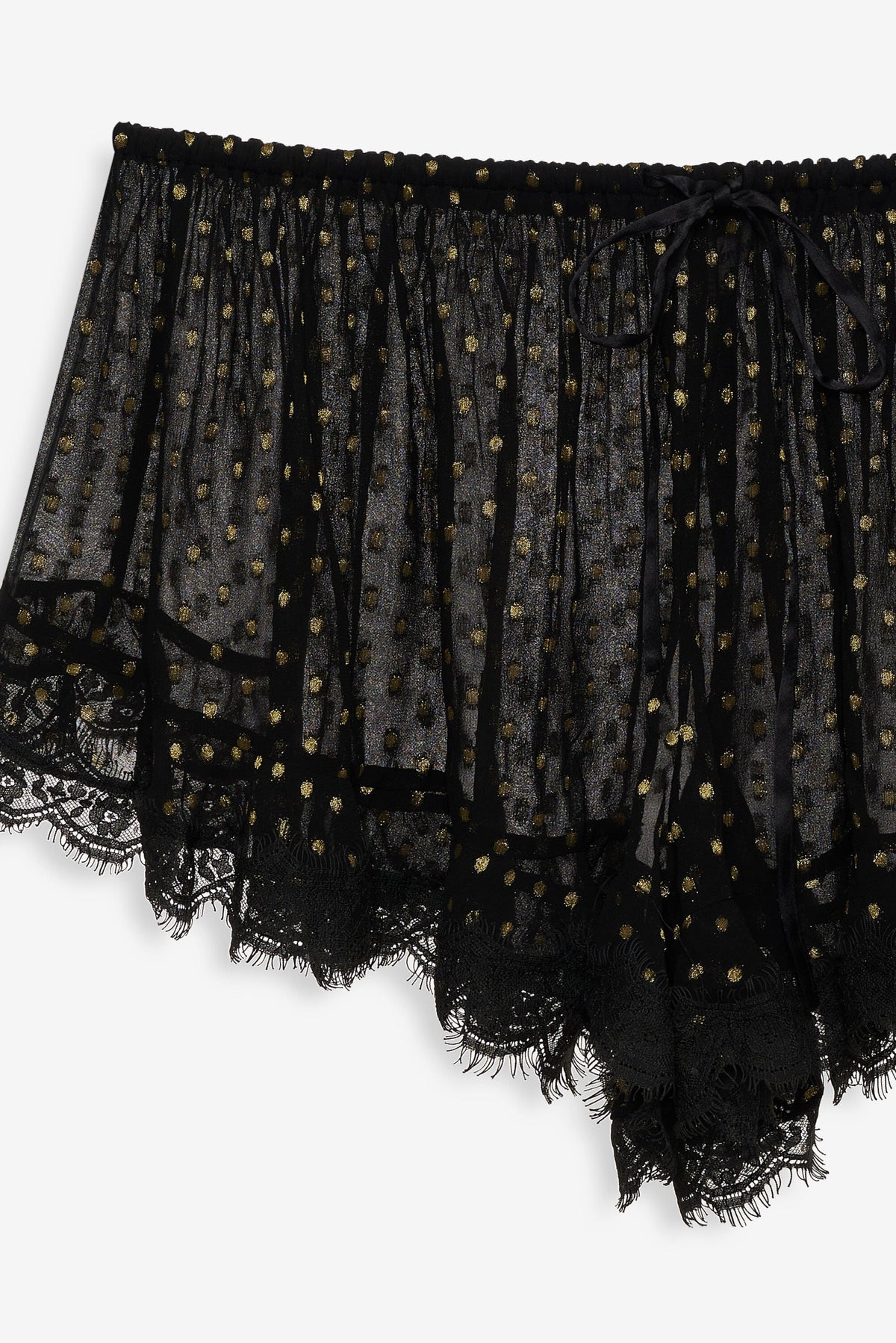 Liz Lurex Dot Short Black - For Love & Lemons
