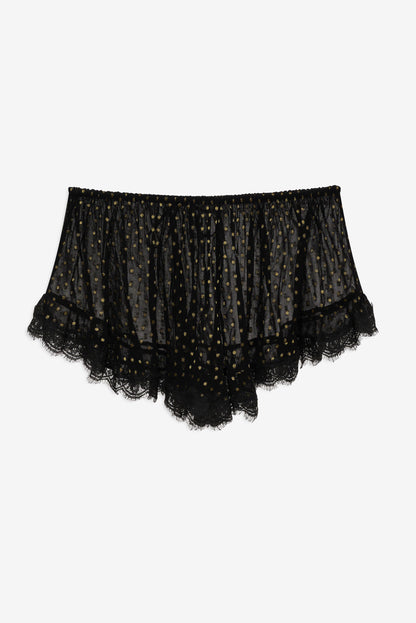 Liz Lurex Dot Short Black - For Love & Lemons