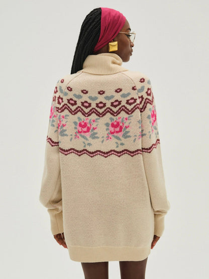 Ski Lodge Oversized Sweater Cream - For Love & Lemons