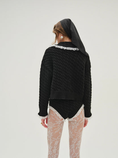 Milana Knit Panty Black - For Love & Lemons