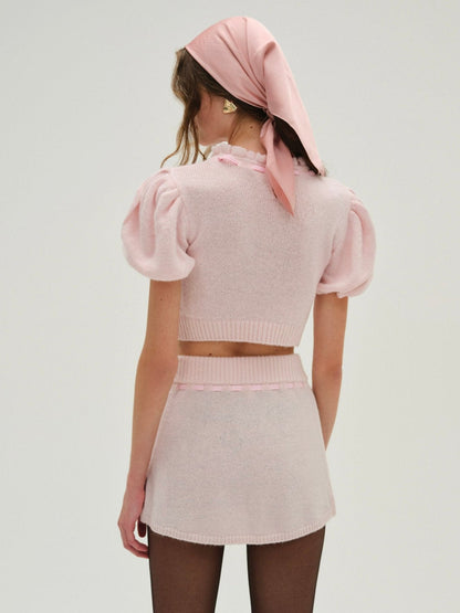 Beverly Mini Skirt Pink - For Love & Lemons