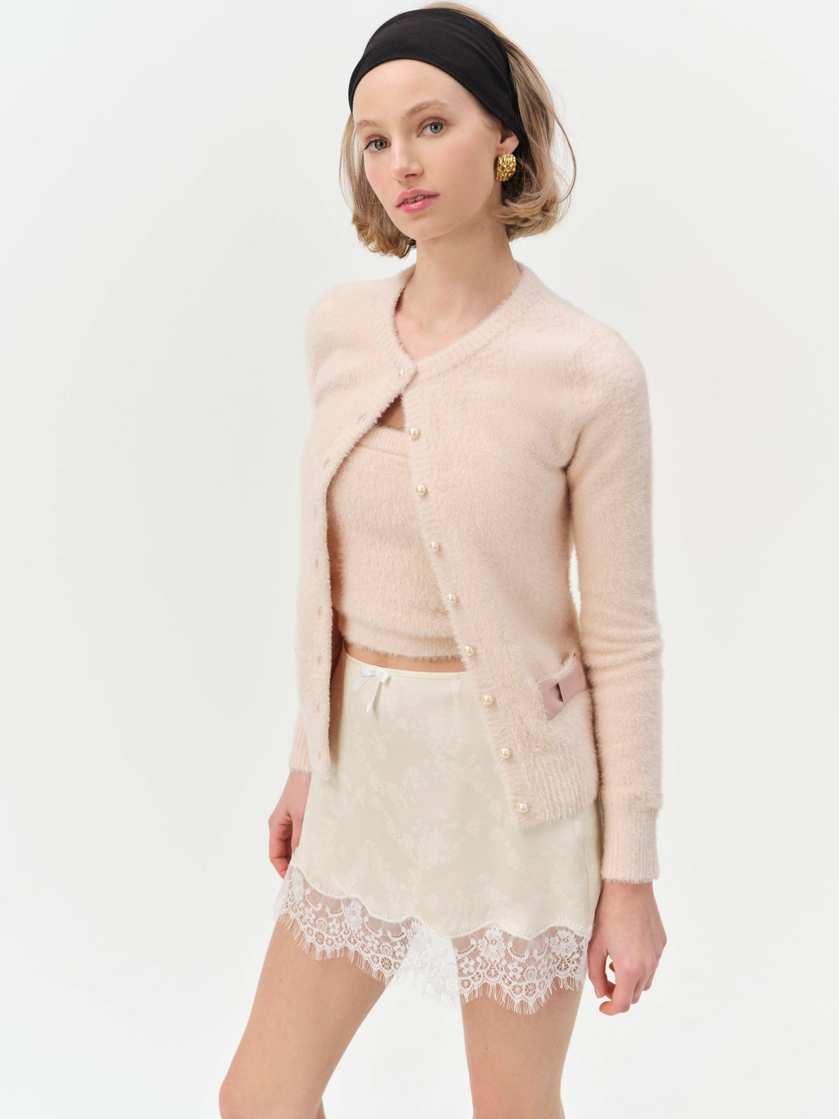 Harper Cardigan Pink - For Love & Lemons