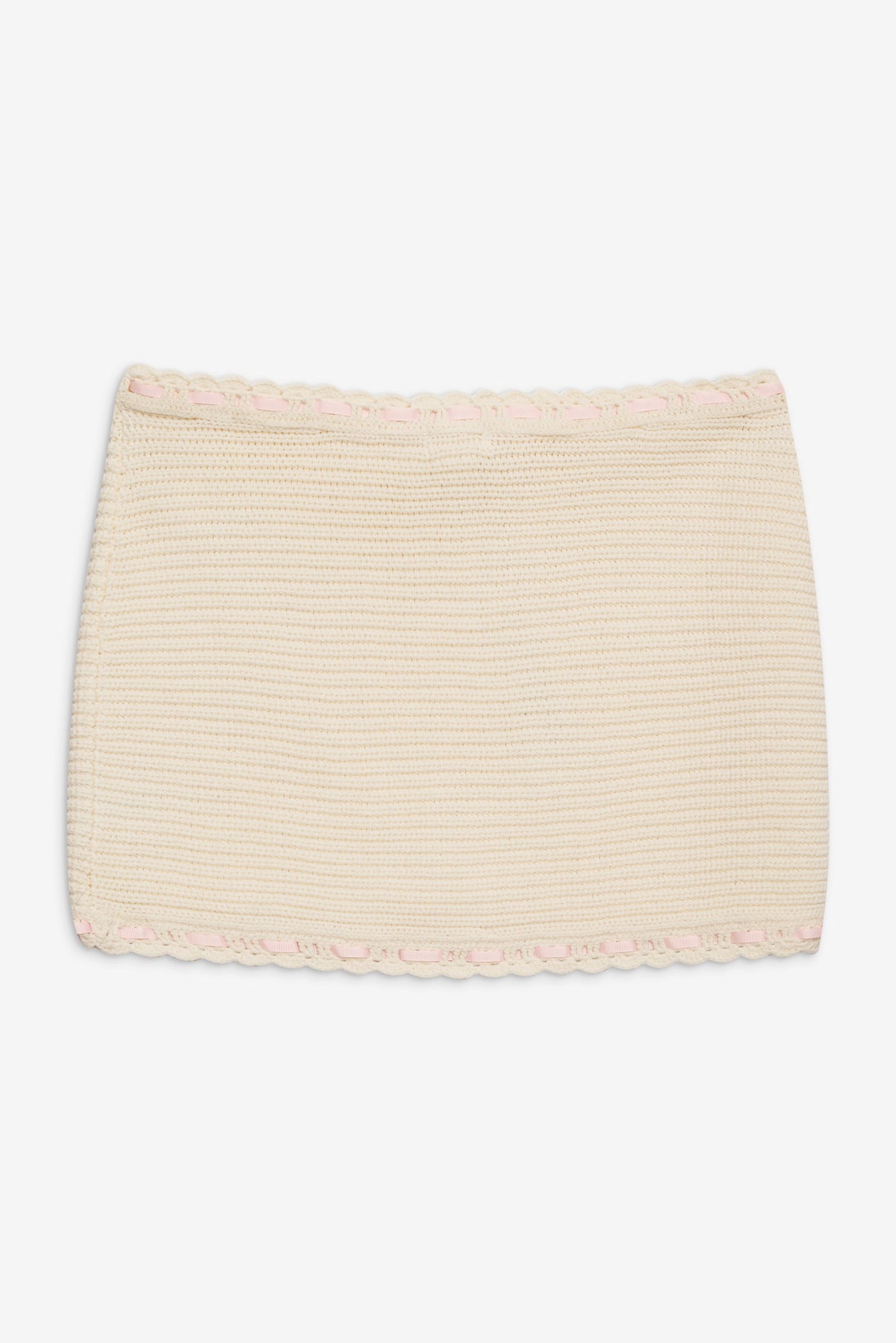 Kelsey Crochet Mini Skirt Cream - For Love & Lemons