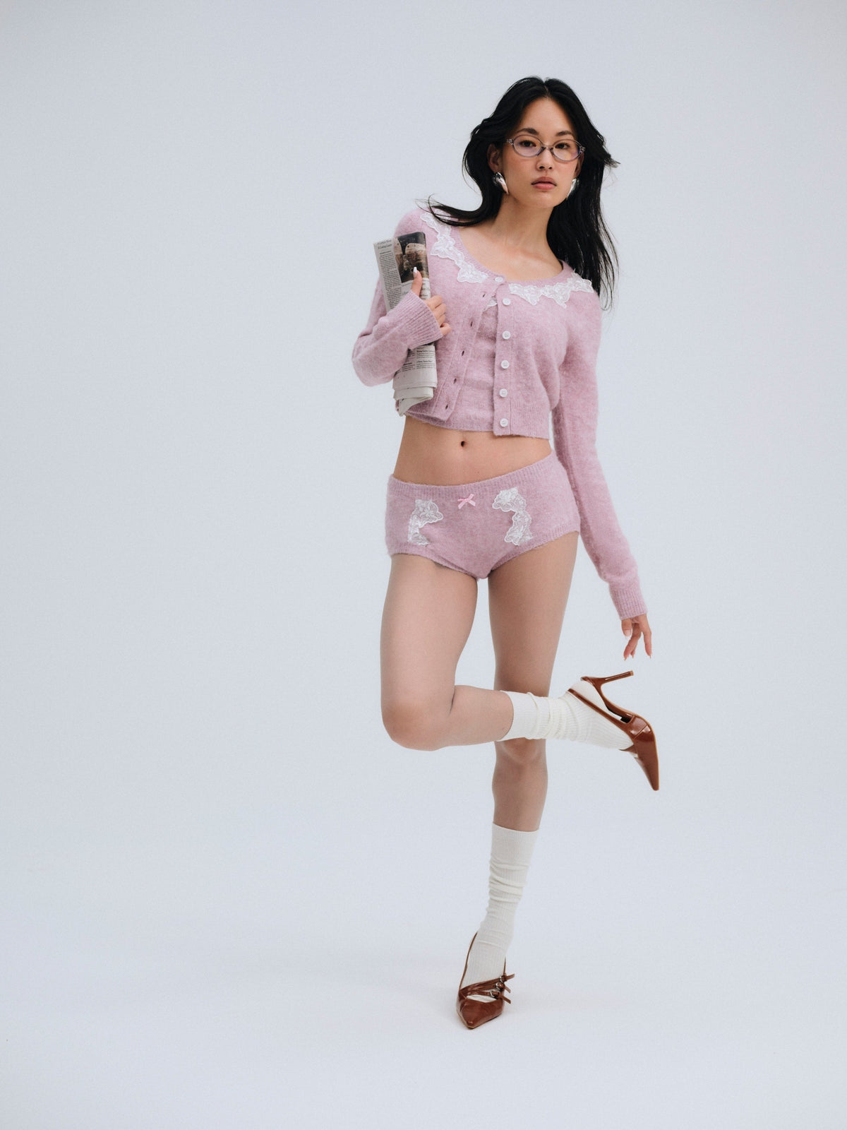 Arinah Boyshort Pink - For Love & Lemons