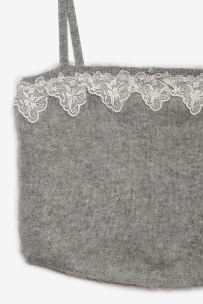 Arinah Tank Grey - For Love & Lemons