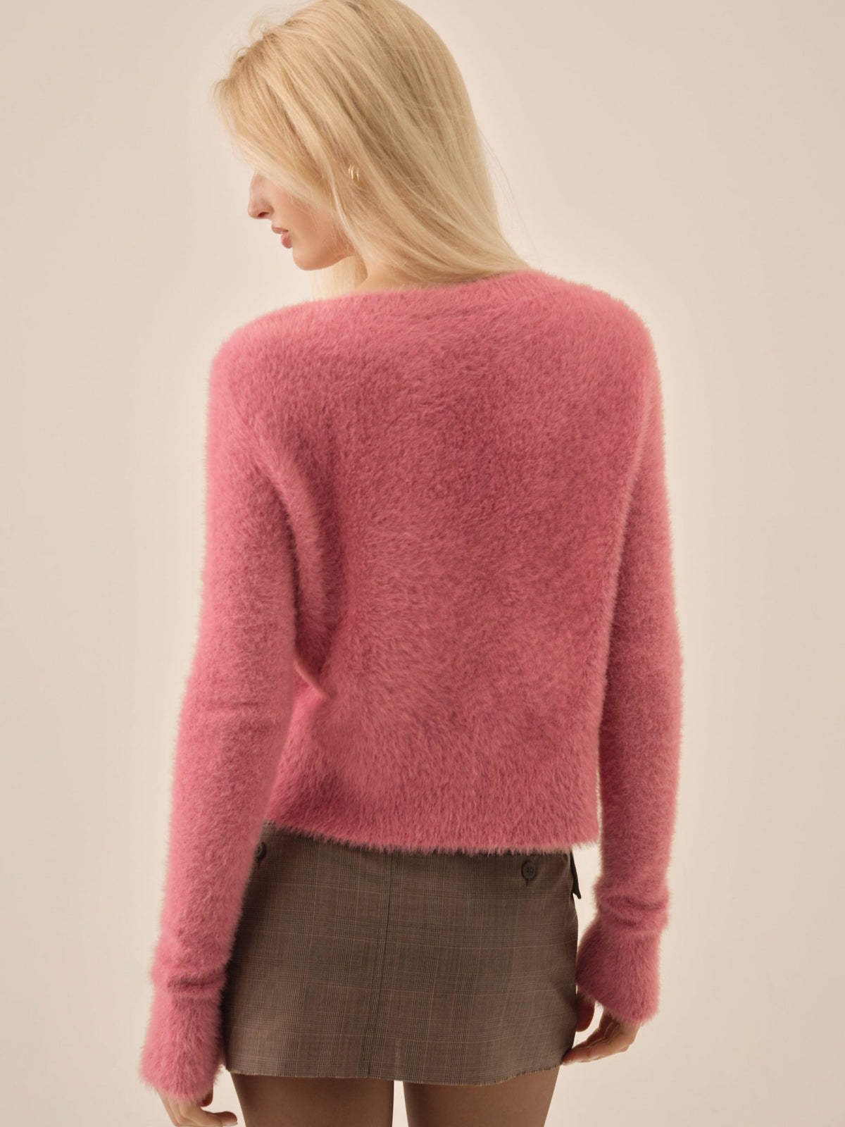Tayla Knit Cardigan Pink - For Love & Lemons