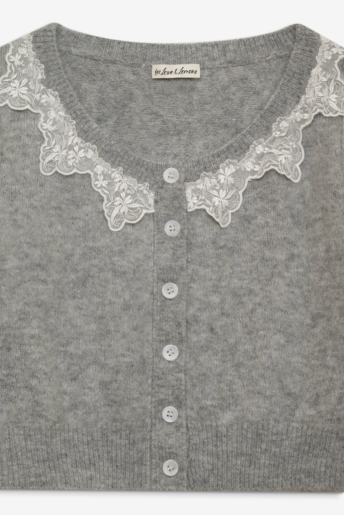 Arinah Cardigan Grey - For Love & Lemons