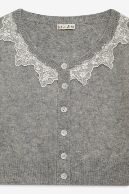 Arinah Cardigan Grey - For Love & Lemons