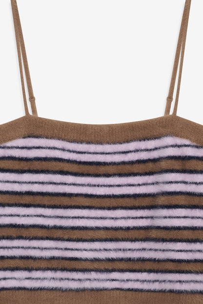 Nora Striped Tank Blue - For Love & Lemons