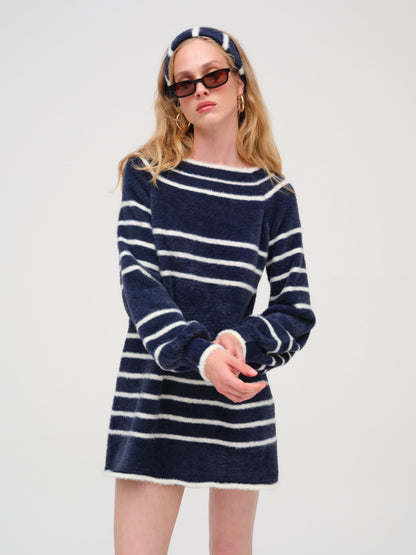 Sally Knit Dress Navy - For Love & Lemons