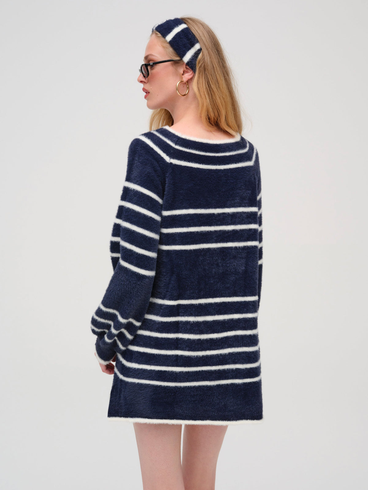 Sally Knit Dress Navy - For Love & Lemons