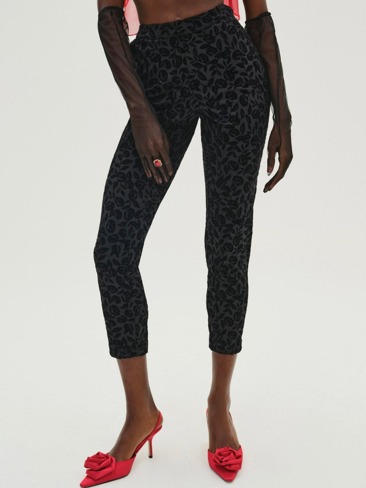 Midnight Velvet Capri Pant Black - For Love & Lemons