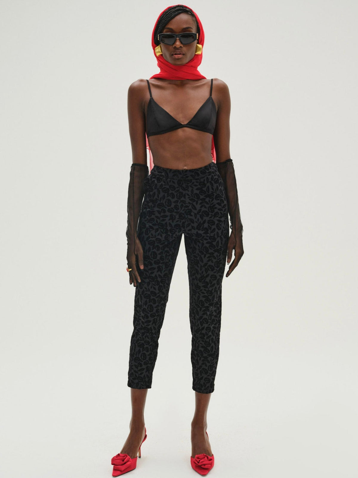 Midnight Velvet Capri Pant Black - For Love & Lemons