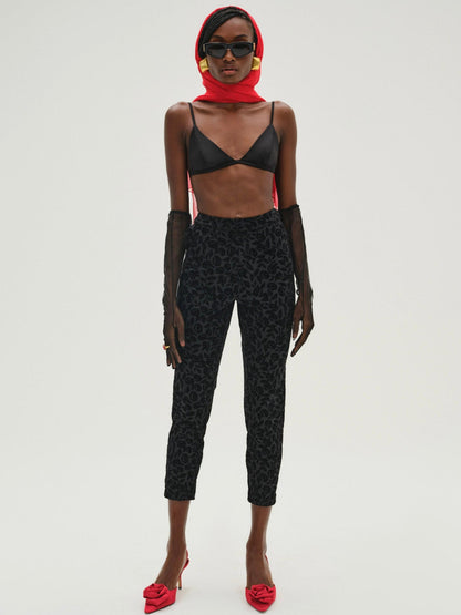 Midnight Velvet Capri Pant Black - For Love & Lemons