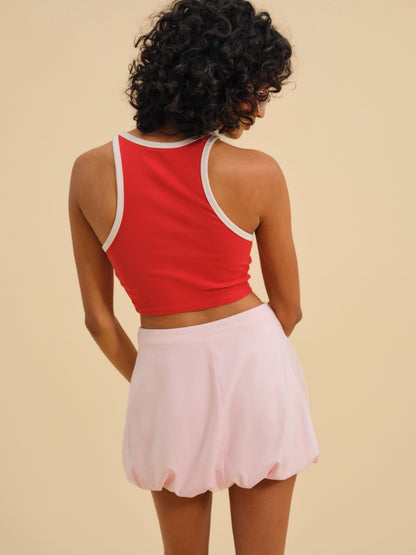 Elanah Mini Skirt Pink - For Love & Lemons
