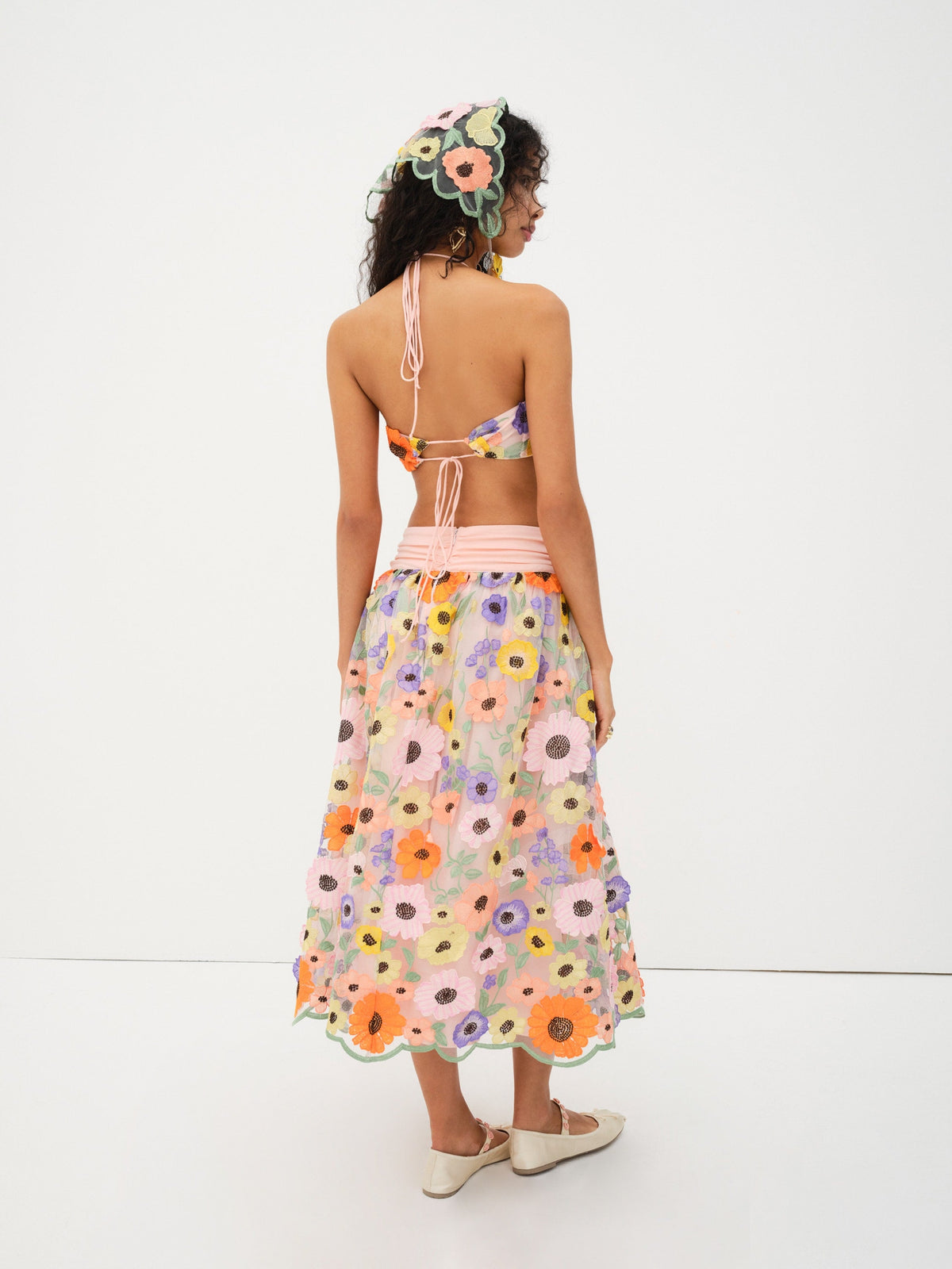 Fiore Midi Skirt Multi - For Love & Lemons