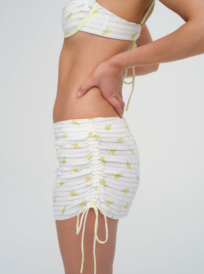 Linia Swim Skort White - For Love & Lemons