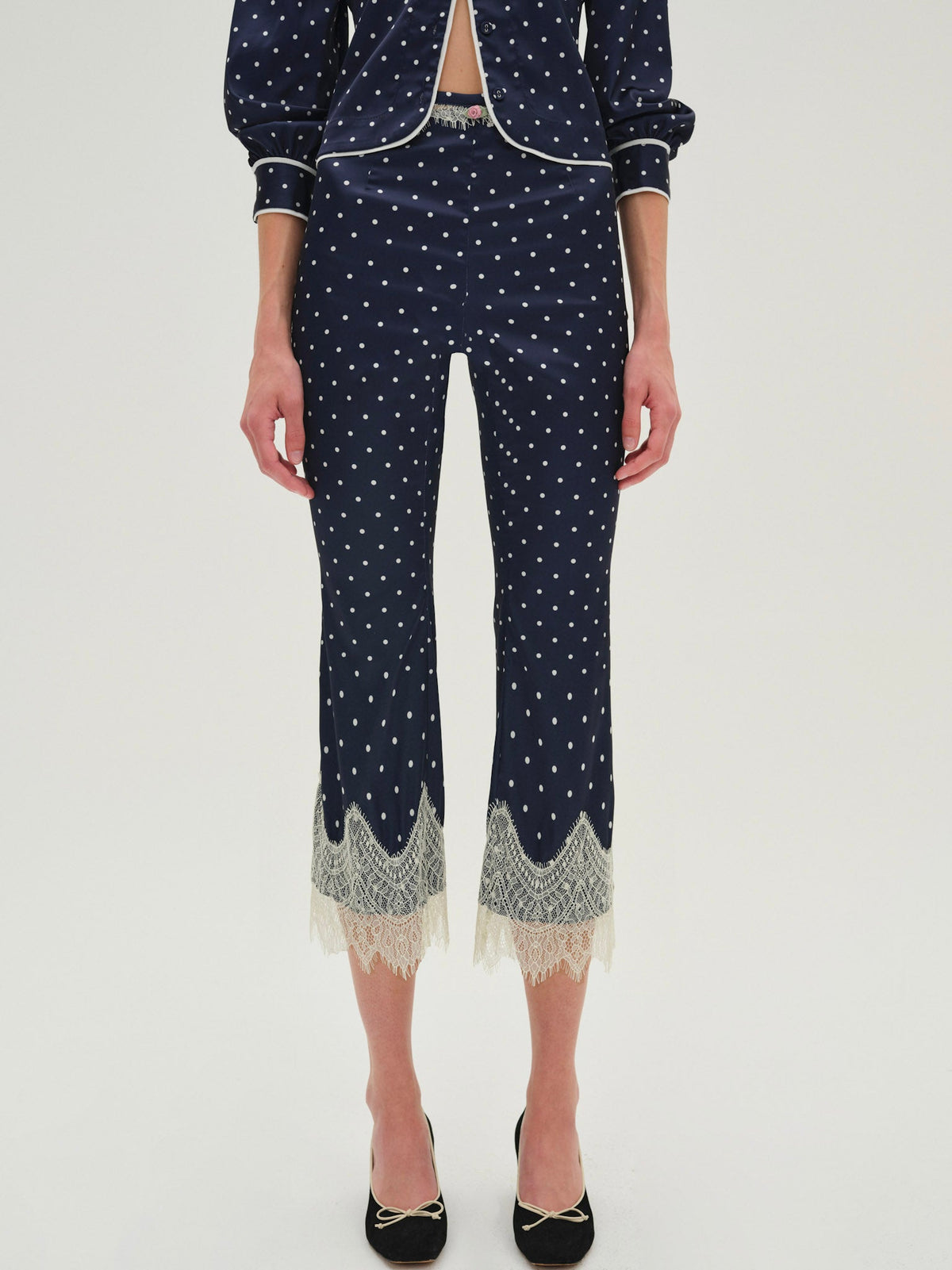 Babette Capri Pant Navy - For Love & Lemons