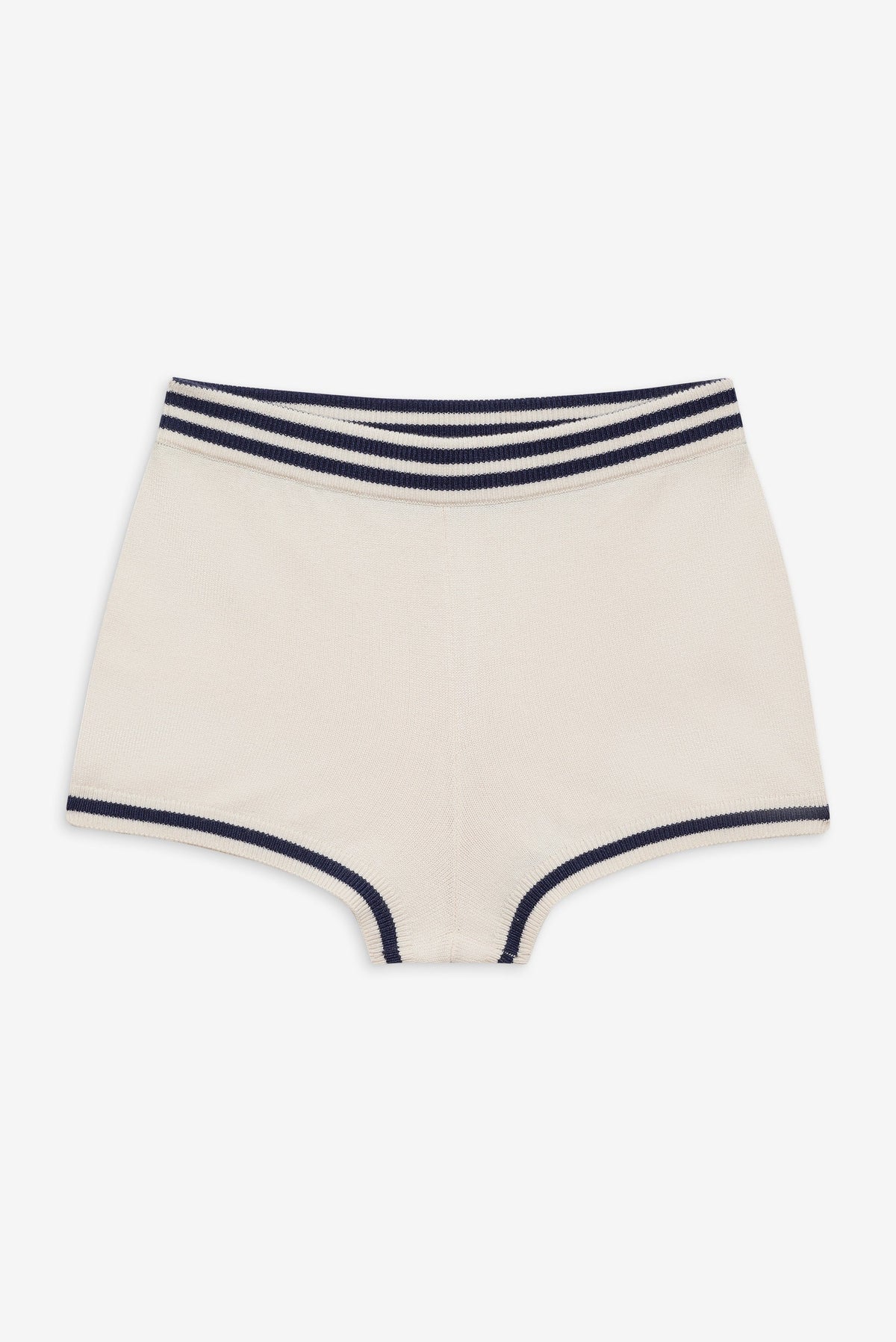 Simona Pointelle Striped Short Navy - For Love & Lemons