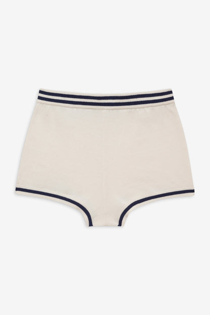 Simona Pointelle Striped Short Navy - For Love & Lemons