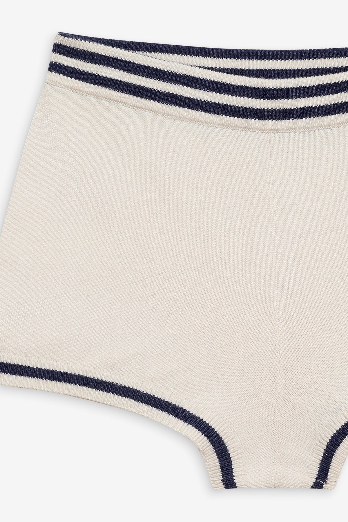 Simona Pointelle Striped Short Navy - For Love & Lemons