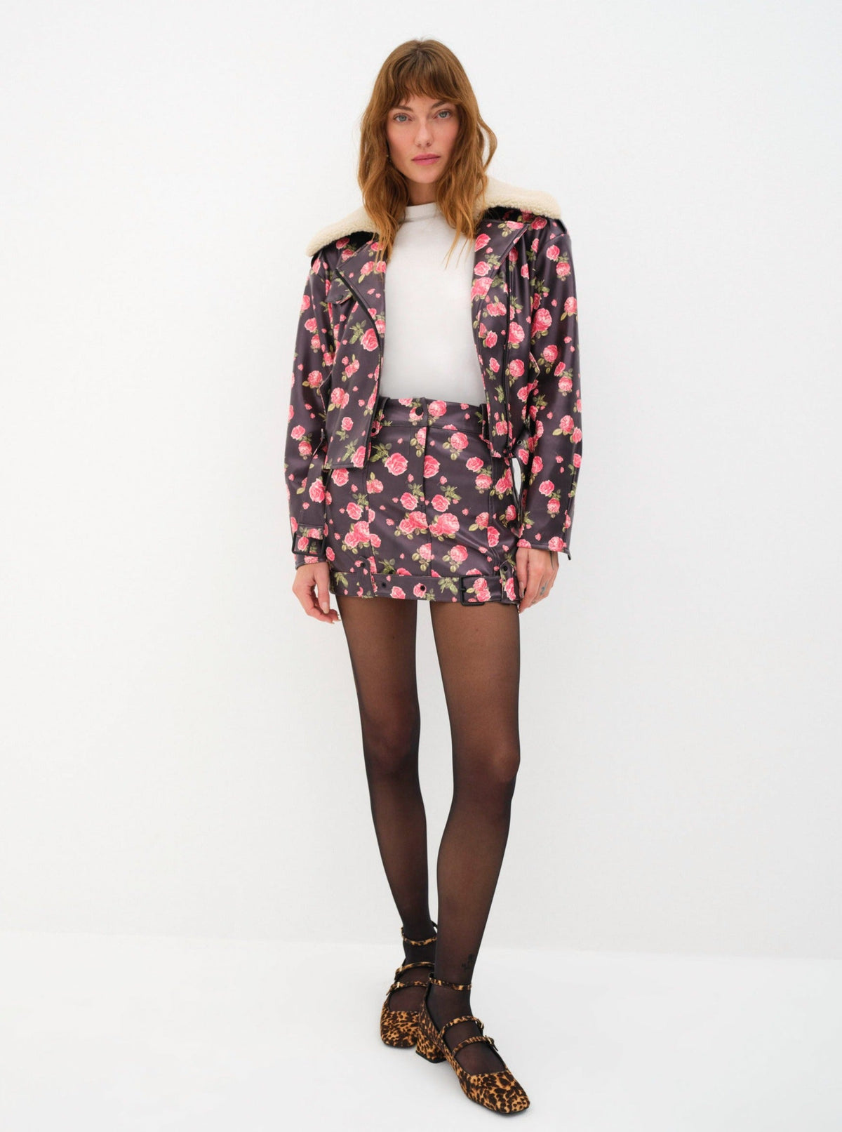 Wren Mini Skirt Black - For Love & Lemons