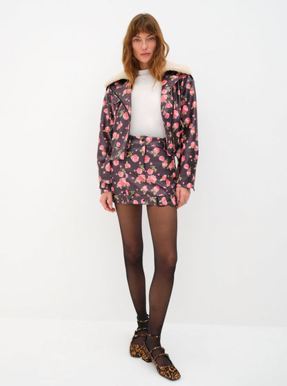 Wren Mini Skirt Black - For Love & Lemons