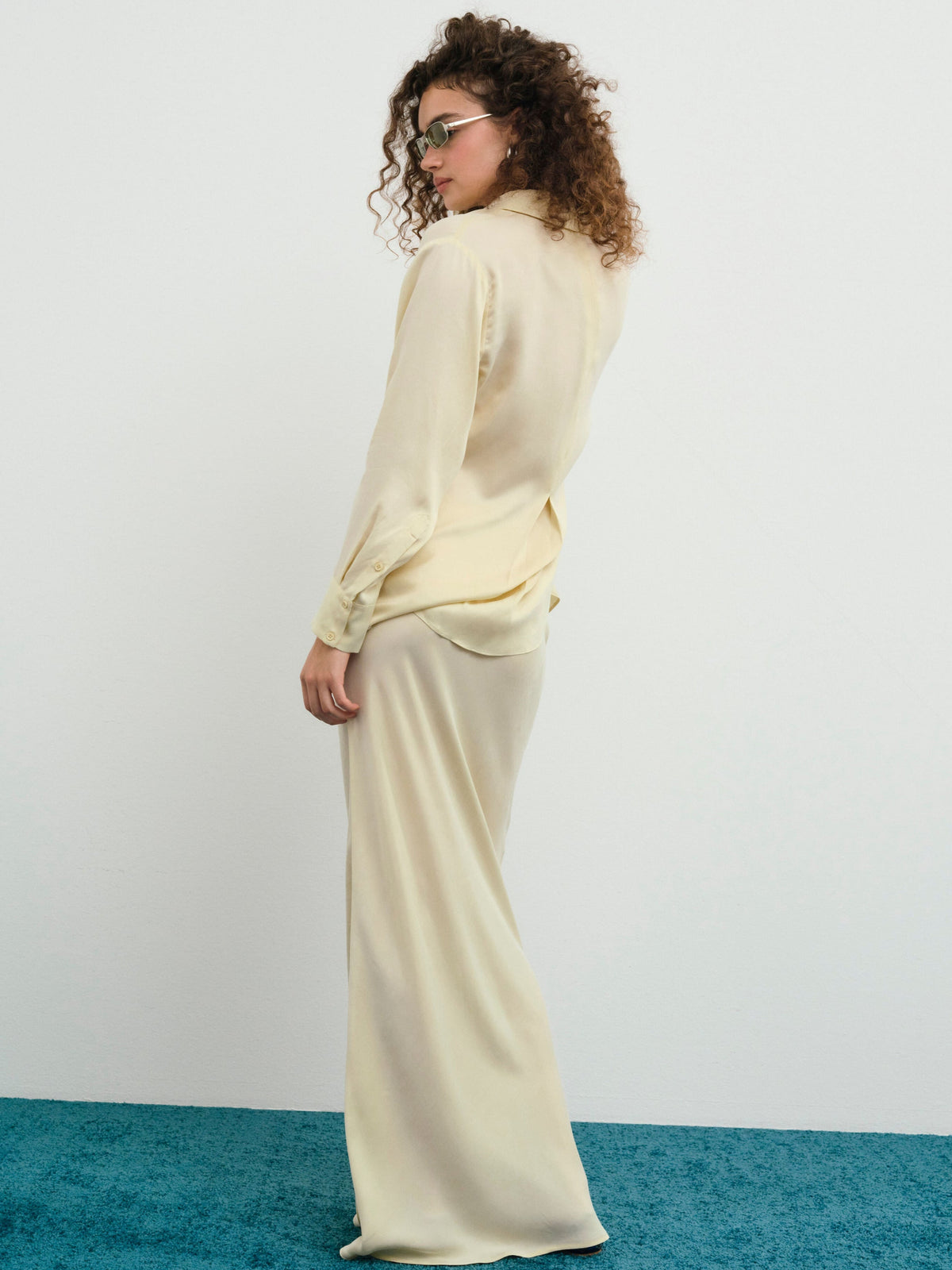 Clarabell Maxi Skirt Yellow - For Love & Lemons
