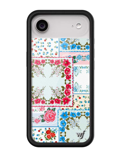 Sweetheart Patchwork iPhone Case Blue - For Love & Lemons