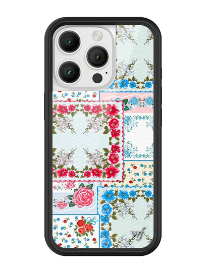 Sweetheart Patchwork iPhone Case Blue - For Love & Lemons