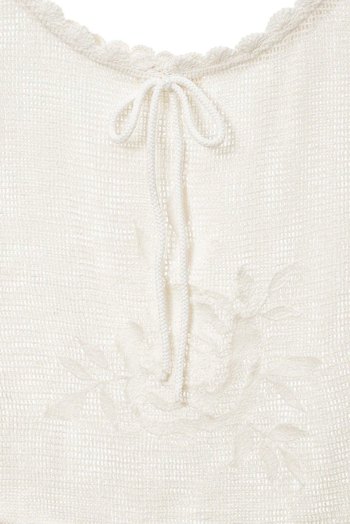 Rose Crochet Tote Bag White - For Love & Lemons